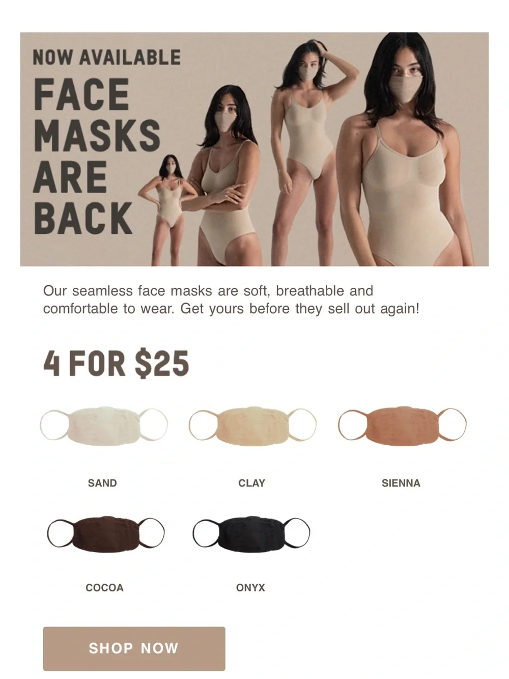 Skims + Face Mask Bundle (35 Total Masks)